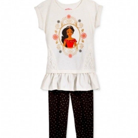 Disney Other - NEW Cute Baby Girl's Disney 3T Elena of Avalor Outfit SET Top + Crop leggings 3T